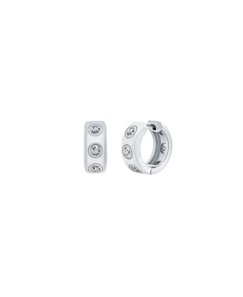 MICHAEL Logo Huggie Earrings