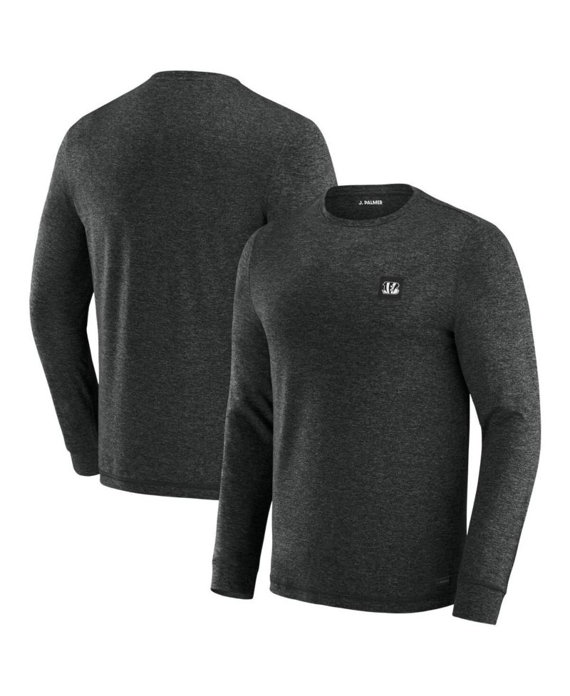 Men's Black Cincinnati Bengals Four Down Long Sleeve T-Shirt