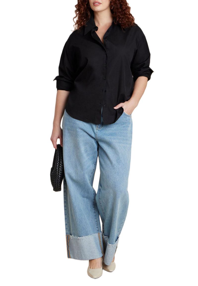 Women's Tie Back Button Up Top