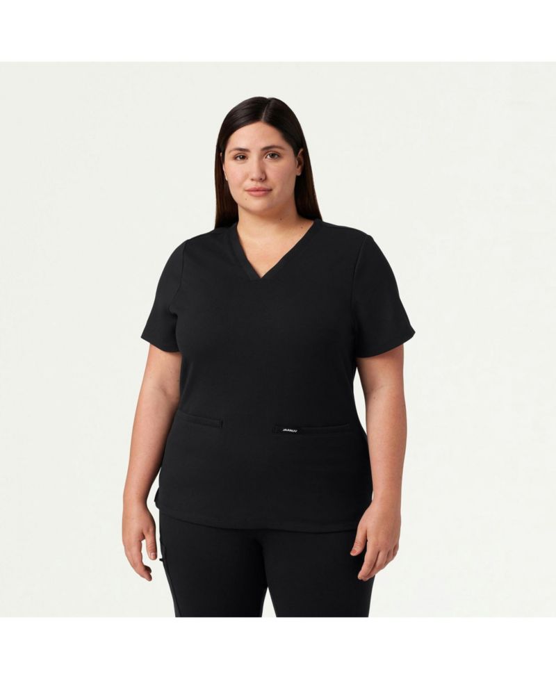 Women's Cesi 2-Pocket Slim Knit V-Neck Scrub Top