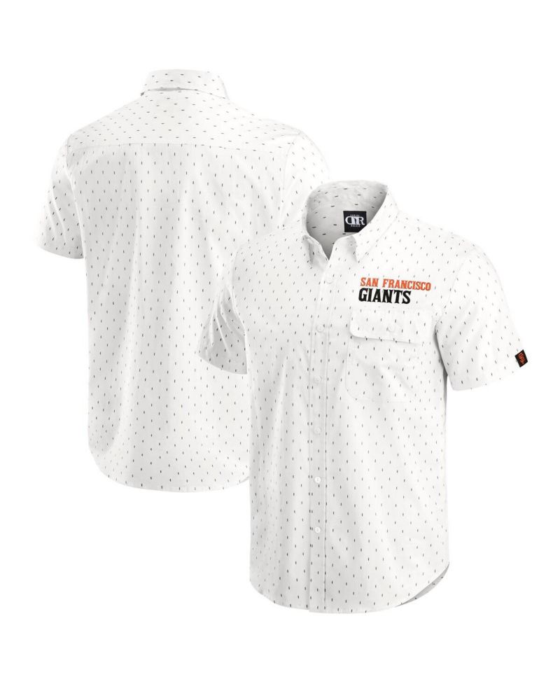 Darius Rucker Collection by Men's Cream San Francisco Giants Printed Button-Down Shirt