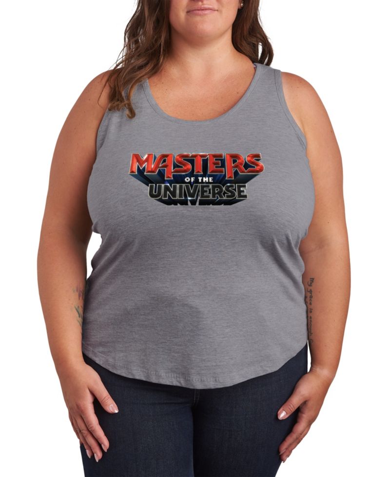 Plus Size Masters of the Universe Logo Racerback Graphic Tank Top