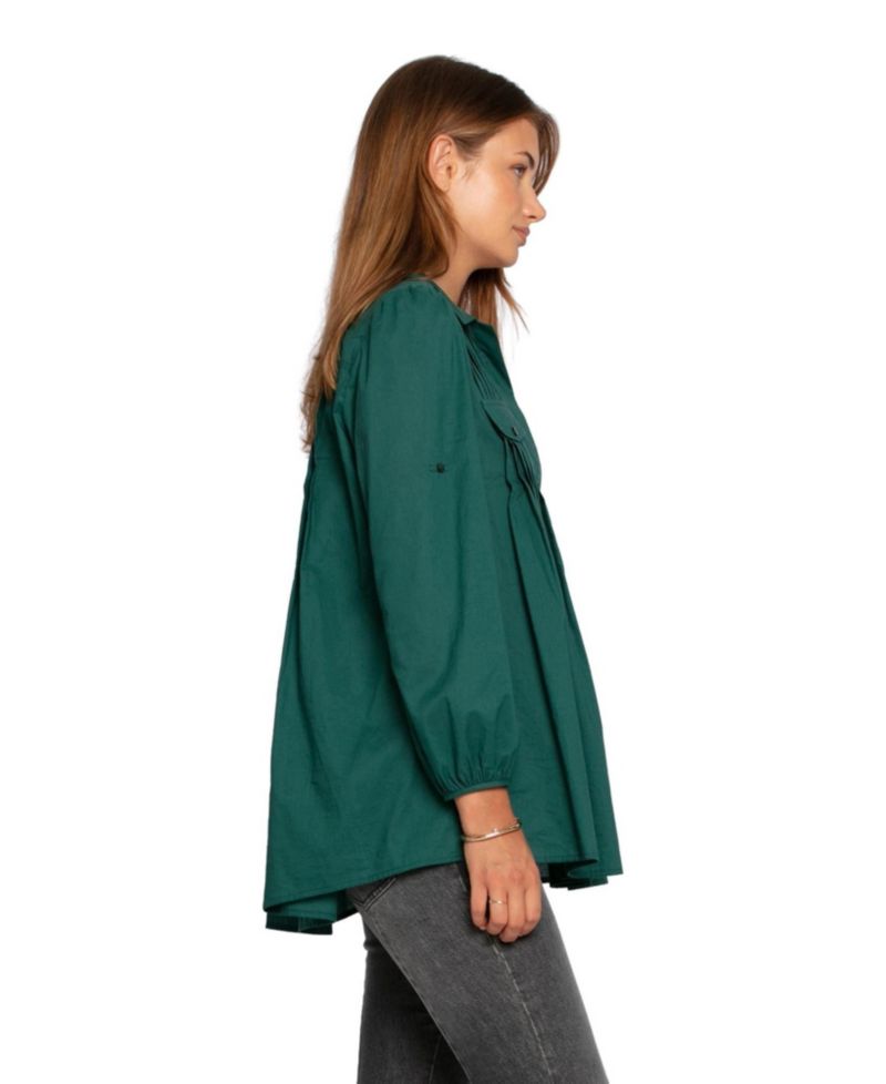 Women's Catch Feelings Pintuck Shirt