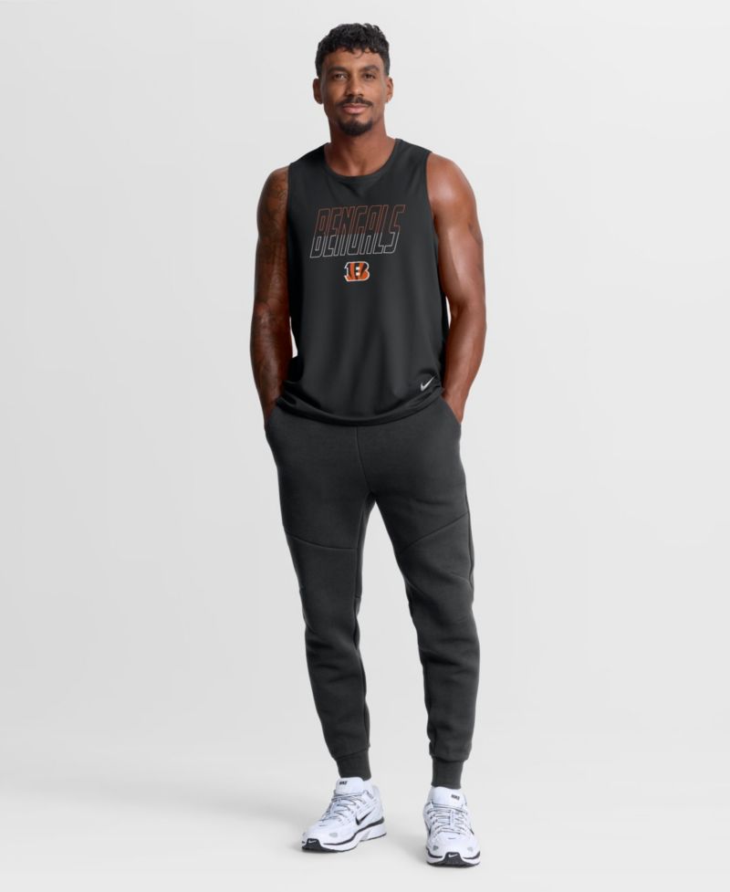 Men's Cincinnati Bengals Kickoff Miler Sleeveless Crewneck Tank Top