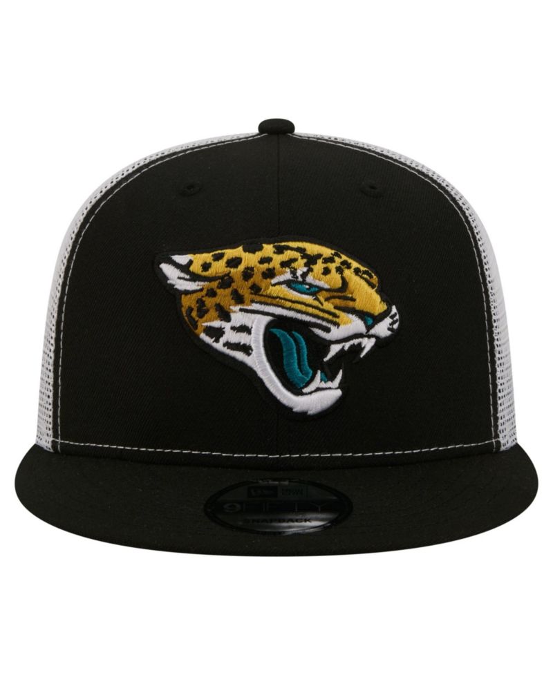 Men's Black Jacksonville Jaguars Core Team 9FIFTY Trucker Snapback Hat