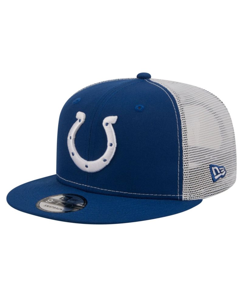 Men's Royal Indianapolis Colts Core Team 9FIFTY Trucker Snapback Hat