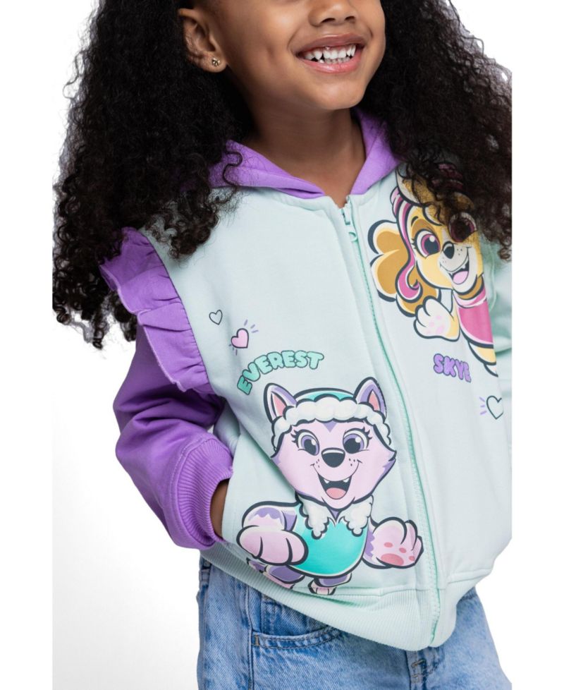 Girl's (5-12) Fleece Zip-Up Hoodie