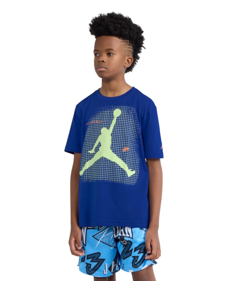 Boys' 8-20 Jumpman Grid Blur Crewneck T-Shirt
