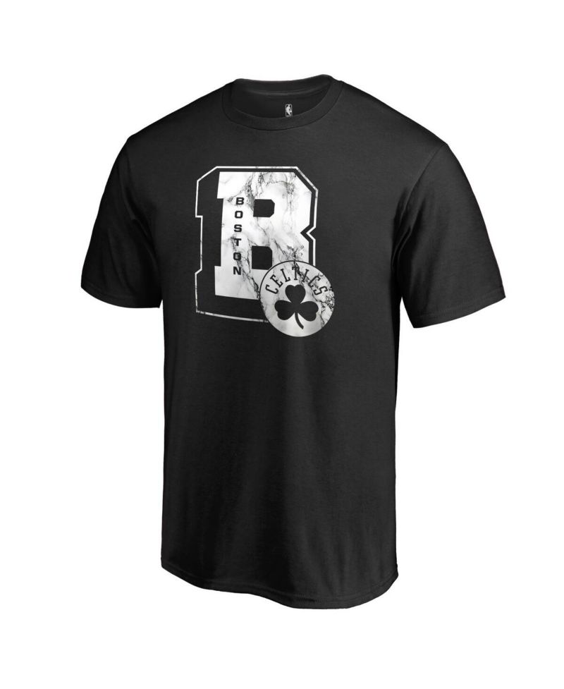 Men's Black Boston Celtics Letterman T-shirt