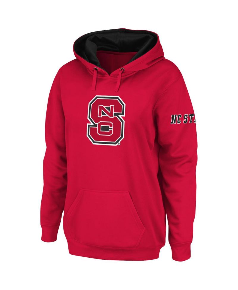 Women's Red NC State Wolfpack Big Logo Pullover Hoodie