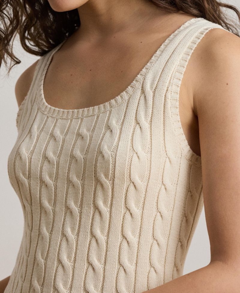 Women's Slim-Fit Sleeveless Sweater