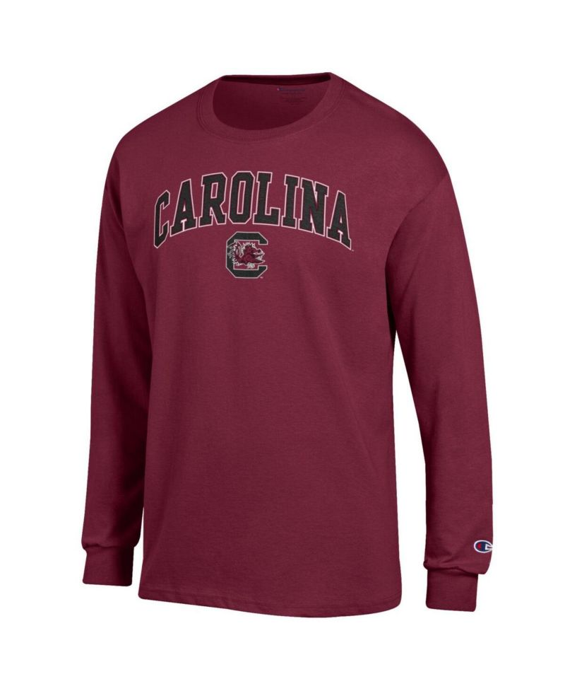 Men's Garnet South Carolina Gamecocks Arch Over Logo Long Sleeve T-Shirt