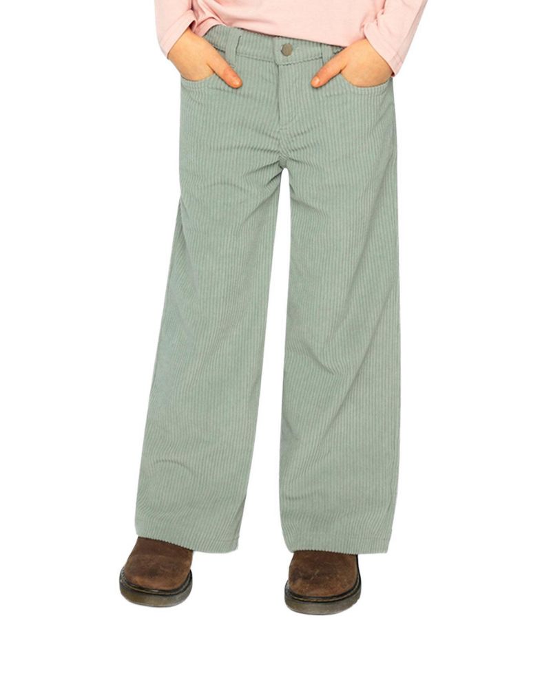 Little and Big Girl's (6-14) Stretch Corduroy Wide Leg Pants