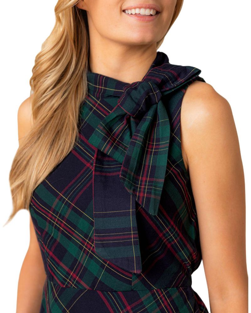 Women's Hope and Henry Organic Sleeveless Bow Neck Dress