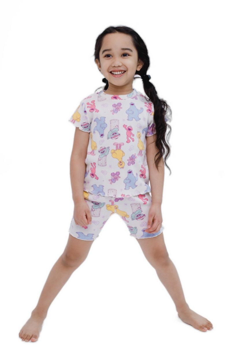 Baby Girls 2-Piece Tee and Bike Shorts Set