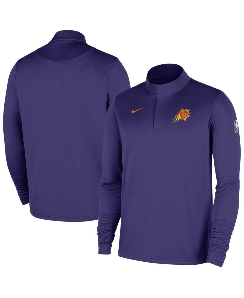 Men's Purple Phoenix Suns 2025/26 Authentic Coaches Quarter-Zip Dri-Fit Sweatshirt
