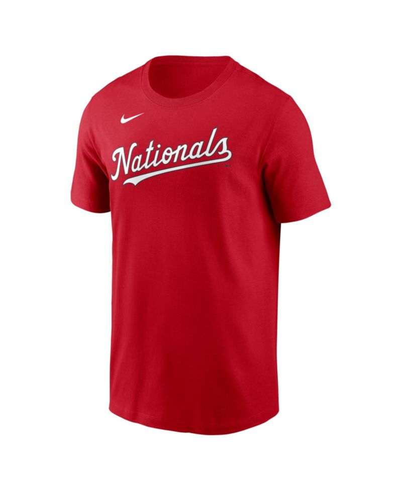 Men's James Wood Red Washington Nationals Name & Number T-Shirt