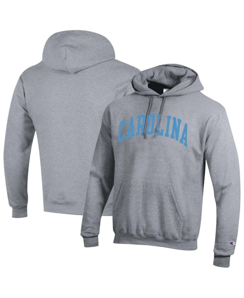 Men's Carolina Blue North Carolina Tar Heels Basic Arch Fleece Pullover Hoodie Sweatshirt
