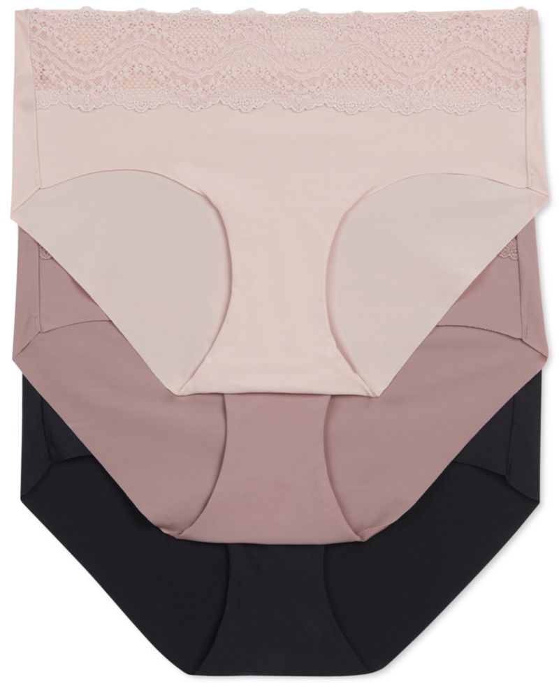 b.tempt'd Women's 3-Pk. b.bare Lace-Trim Hipster Underwear 970267