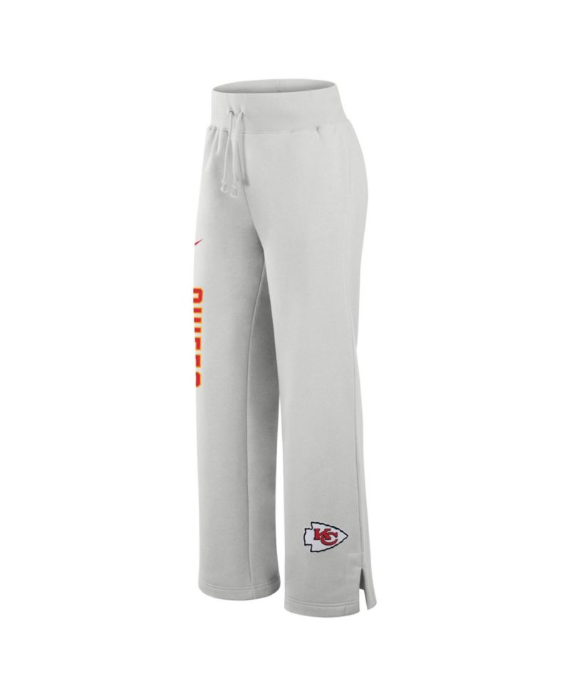 Women's Gray Kansas City Chiefs Primetime Phoenix Fleece Wide-Leg Sweatpants