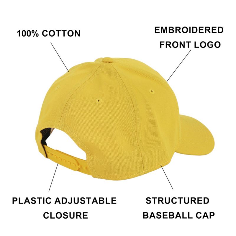 Men's Wario Embroidery Cotton Twill B2 Structured Baseball Cap Traditional Adjustable