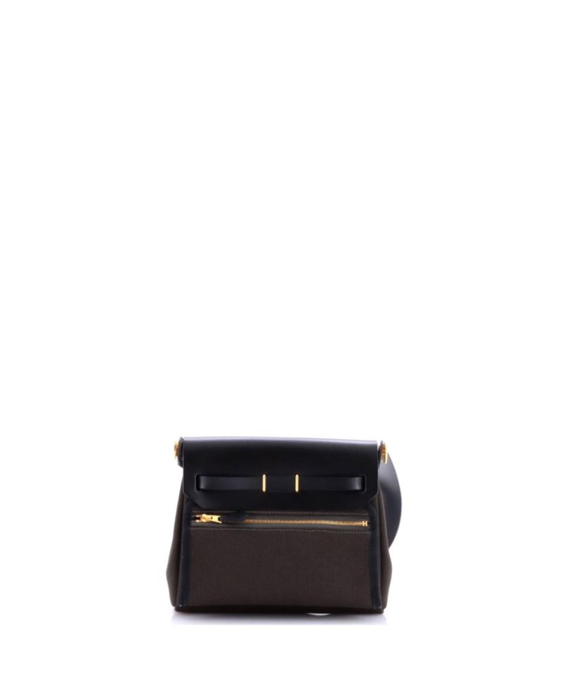 Pre-Owned HERMES Pre-Owned Hermes 20 Herbag Zip Toile and Leather