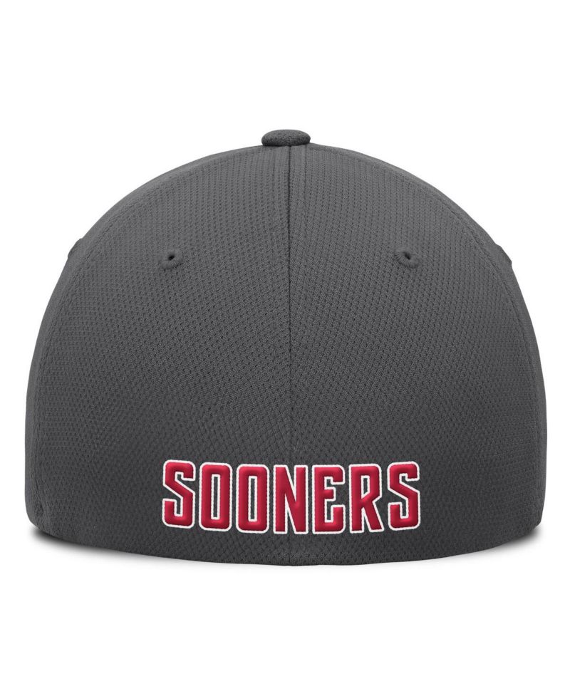 Men's Charcoal Oklahoma Sooners Reflex Logo Flex Hat