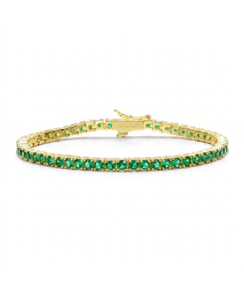 Minimalist 3MM Vibrant Cubic Zirconia Slim Tennis Bracelet