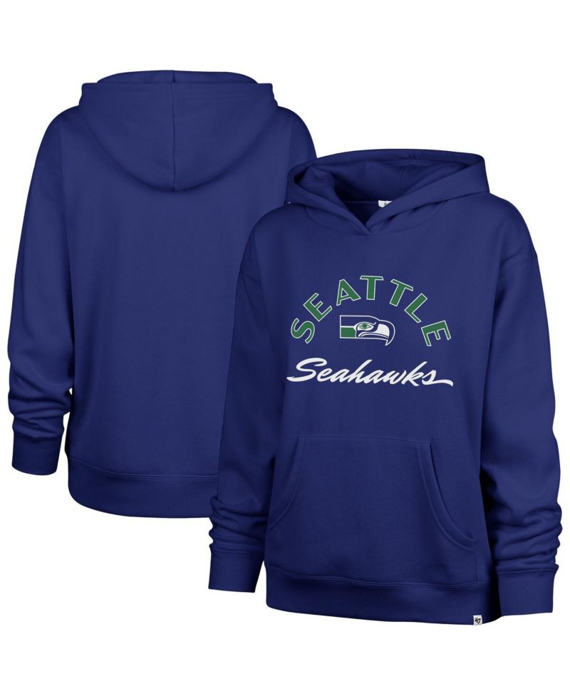 Women's Royal Seattle Seahawks Whirlwind Naomi Pullover Hoodie