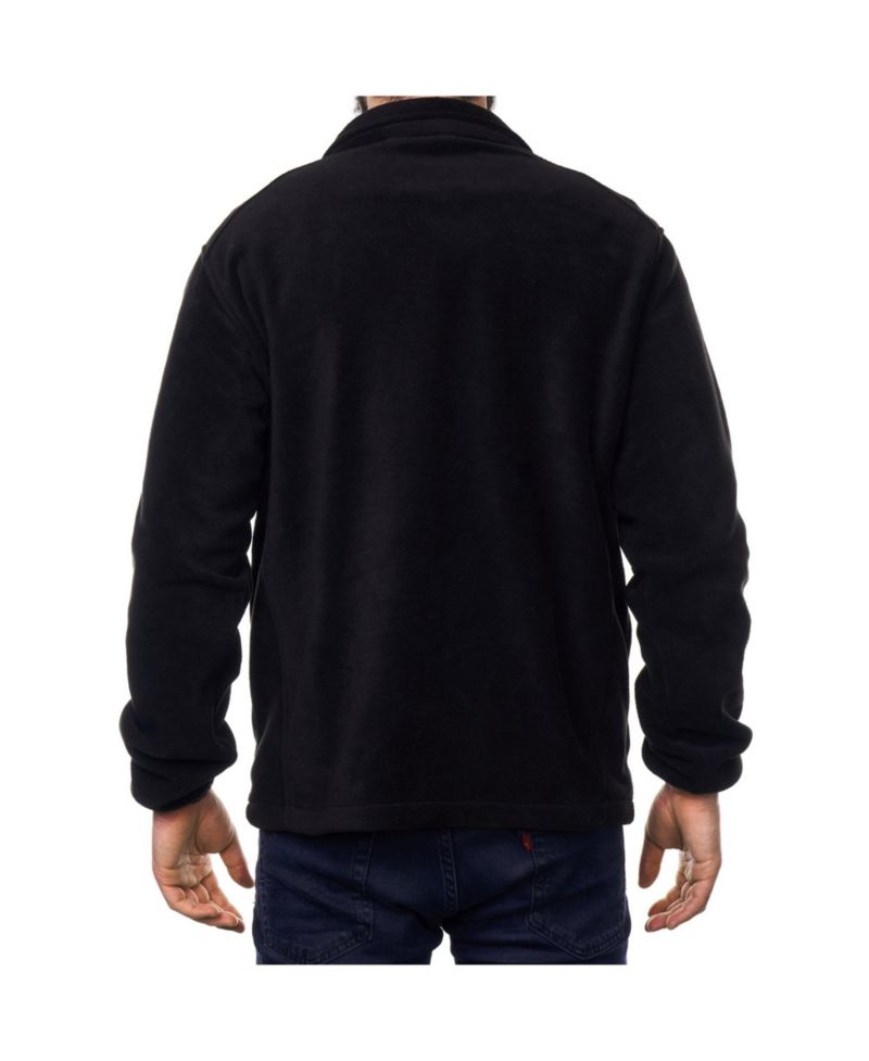 Trent Mens Full Zip Up Fleece Jacket Soft Casual Warm Zipper Coat