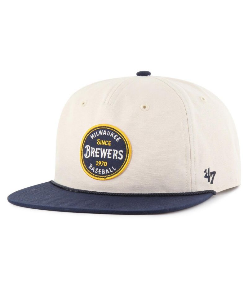 Men's Natural Milwaukee Brewers Payson Captain Adjustable Hat
