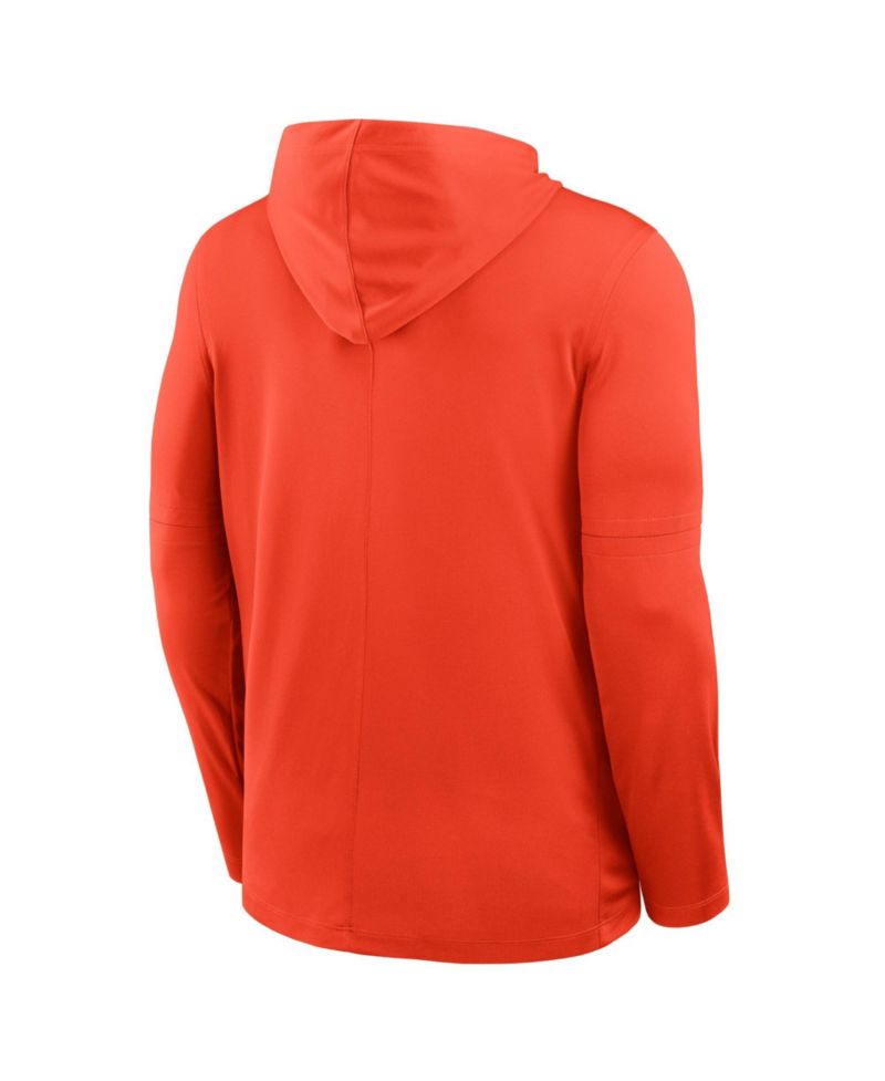 Men's Illinois Fighting Illini 2026 Sideline Pique Long-Sleeve Hoodie