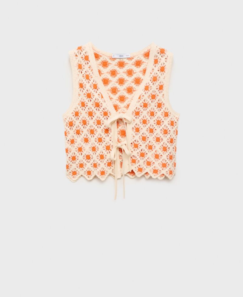 Women's Crochet Ties Top