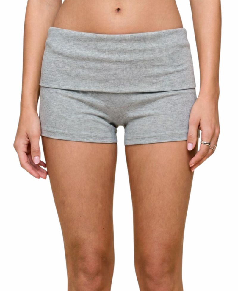 Women's Audrea Ribbed Foldover Biker Shorts