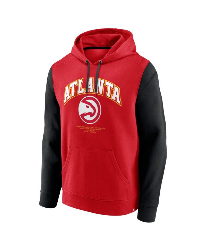 Men's Red Atlanta Hawks Scorer Pullover Hoodie