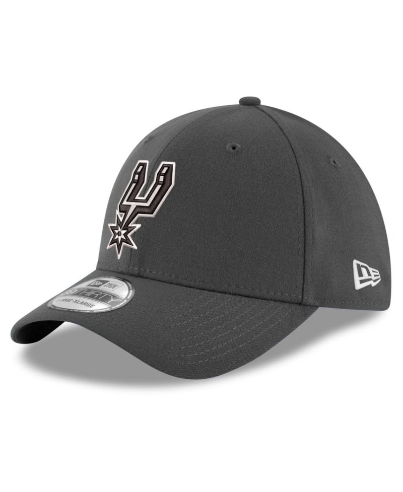 Men's Graphite San Antonio Spurs 39THIRTY Flex Hat