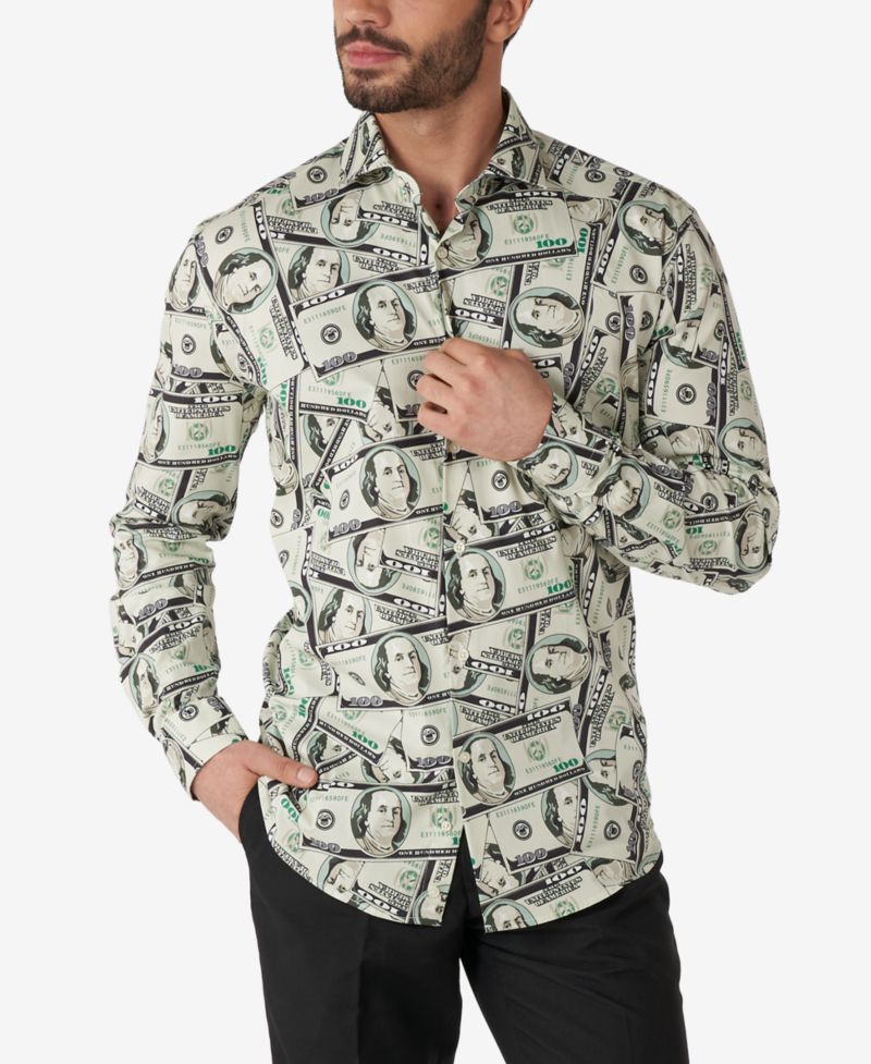 Men's Printed Theme Party Shirts For Men