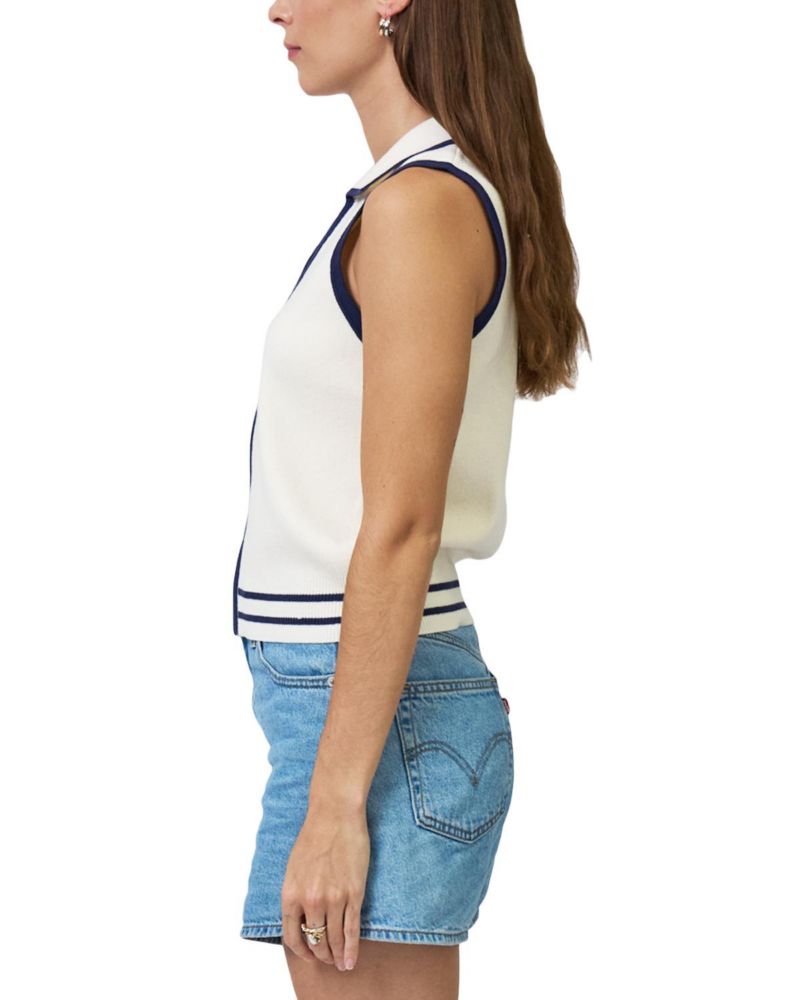 Women's Allie Sleeveless Collared Zip Up