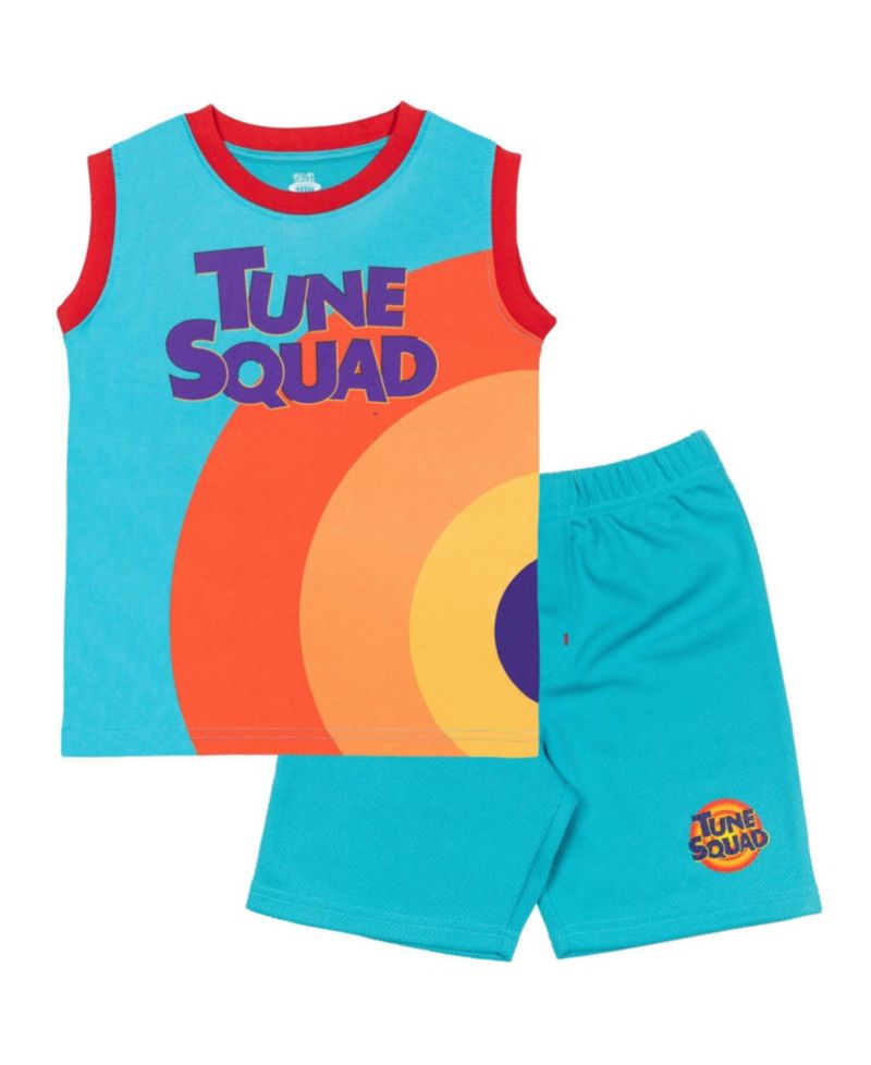Boys Looney Tunes Athletic Tank Top Mesh Shorts