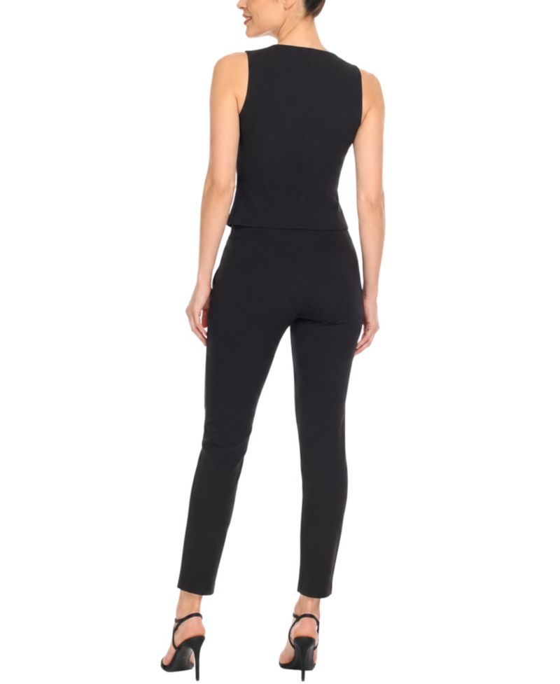 Women's Tailored Vest Ankle Pants Matching Set