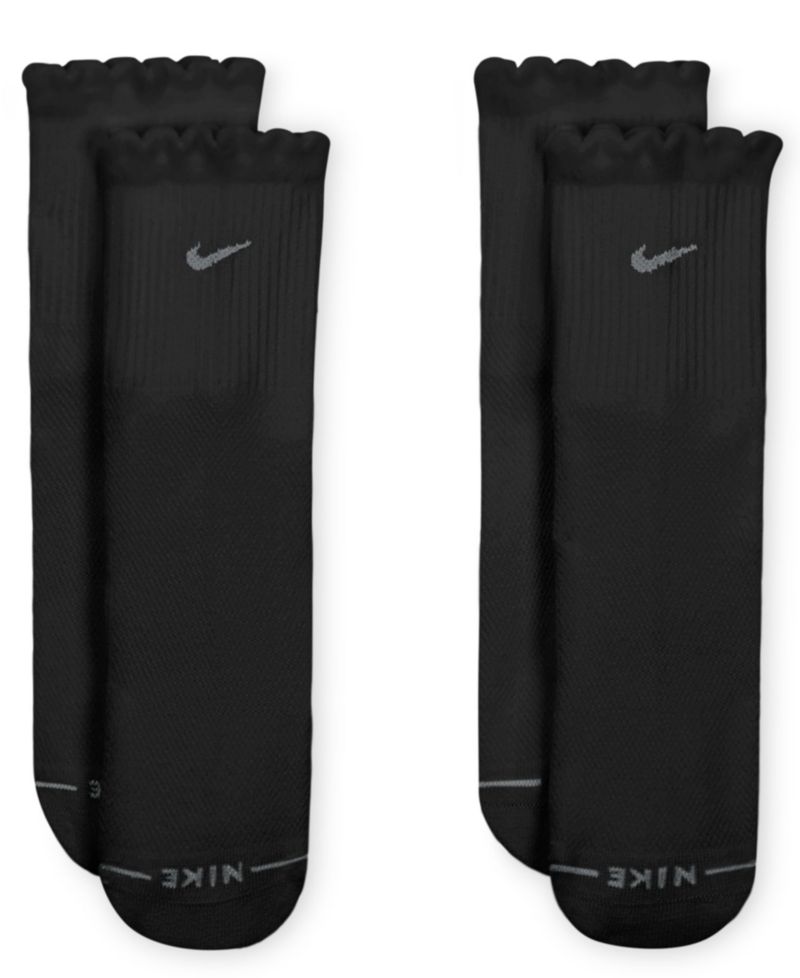 Women's Scalloped Everyday Elevated Crew Socks, 2-Pack