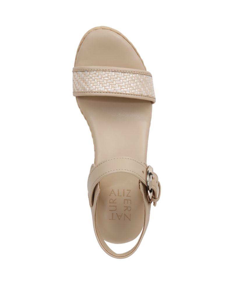 Women's Stella Open Round Toe Buckle Wedge Sandals
