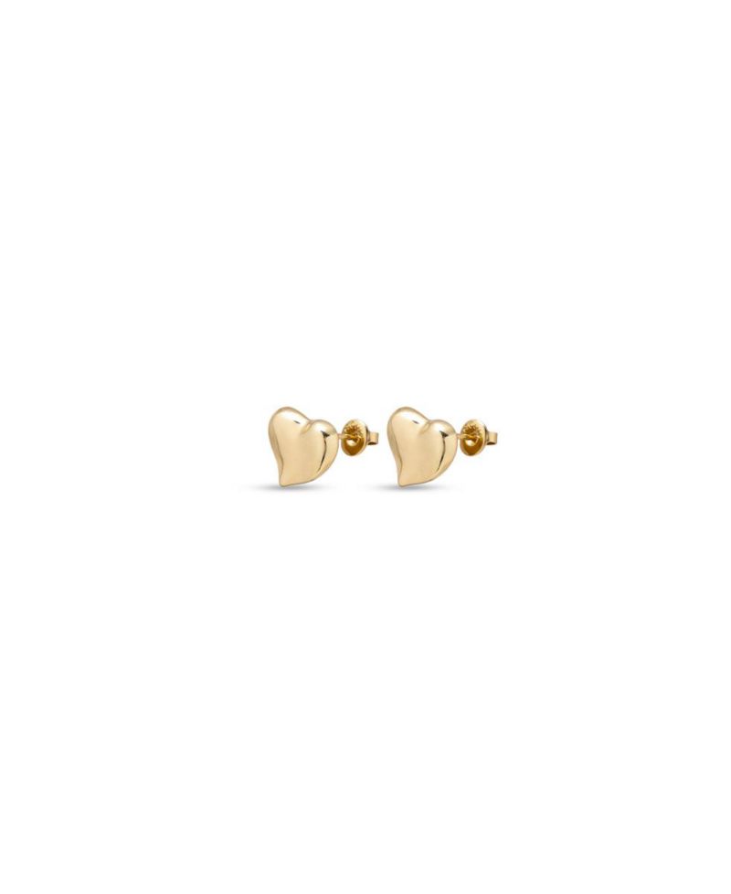 Medium Heart Shaped Metal Alloy Earring