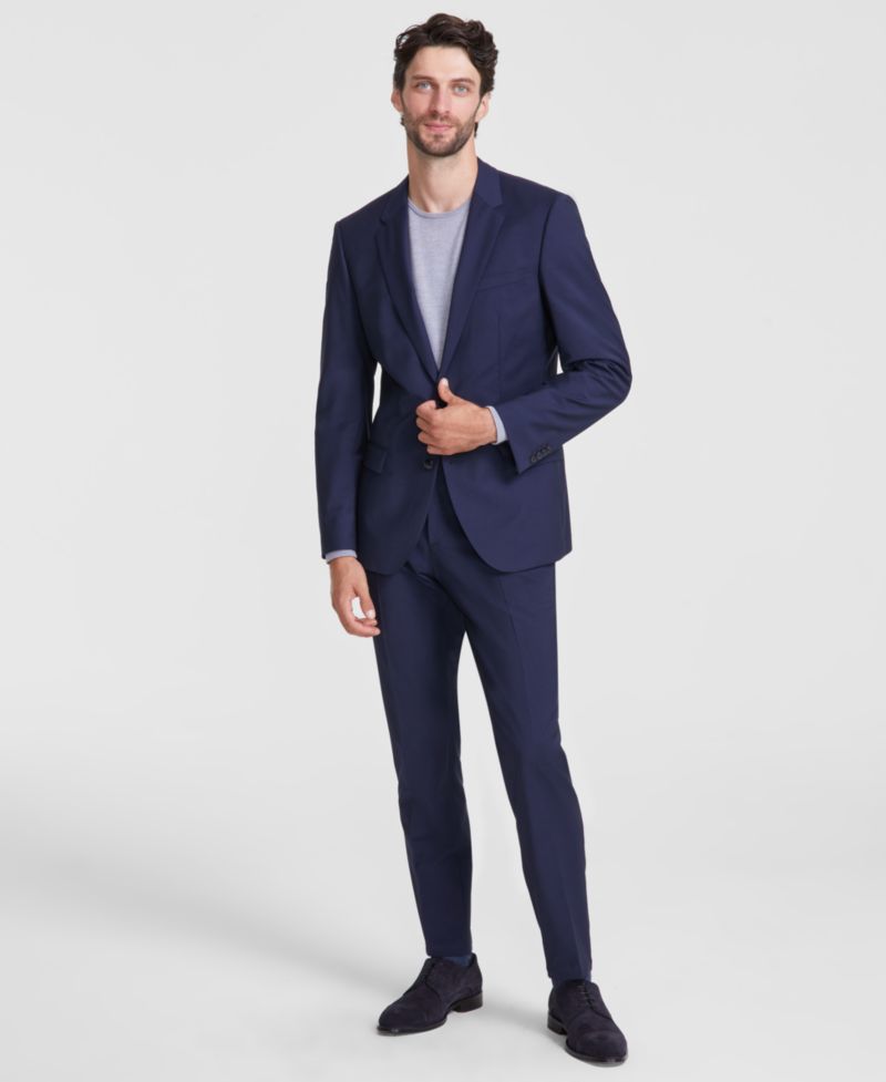 Men's Slim-Fit Superflex Stretch Solid Suit Jacket