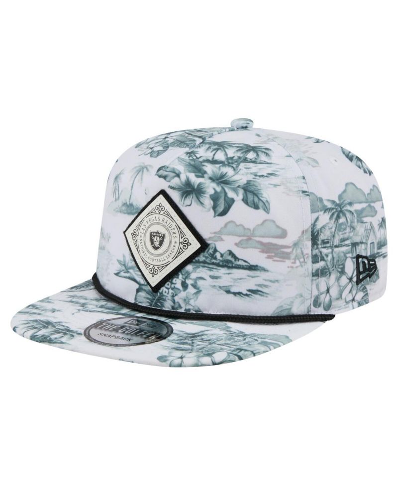 Men's White Las Vegas Raiders Adventure Golfer Snapback Hat