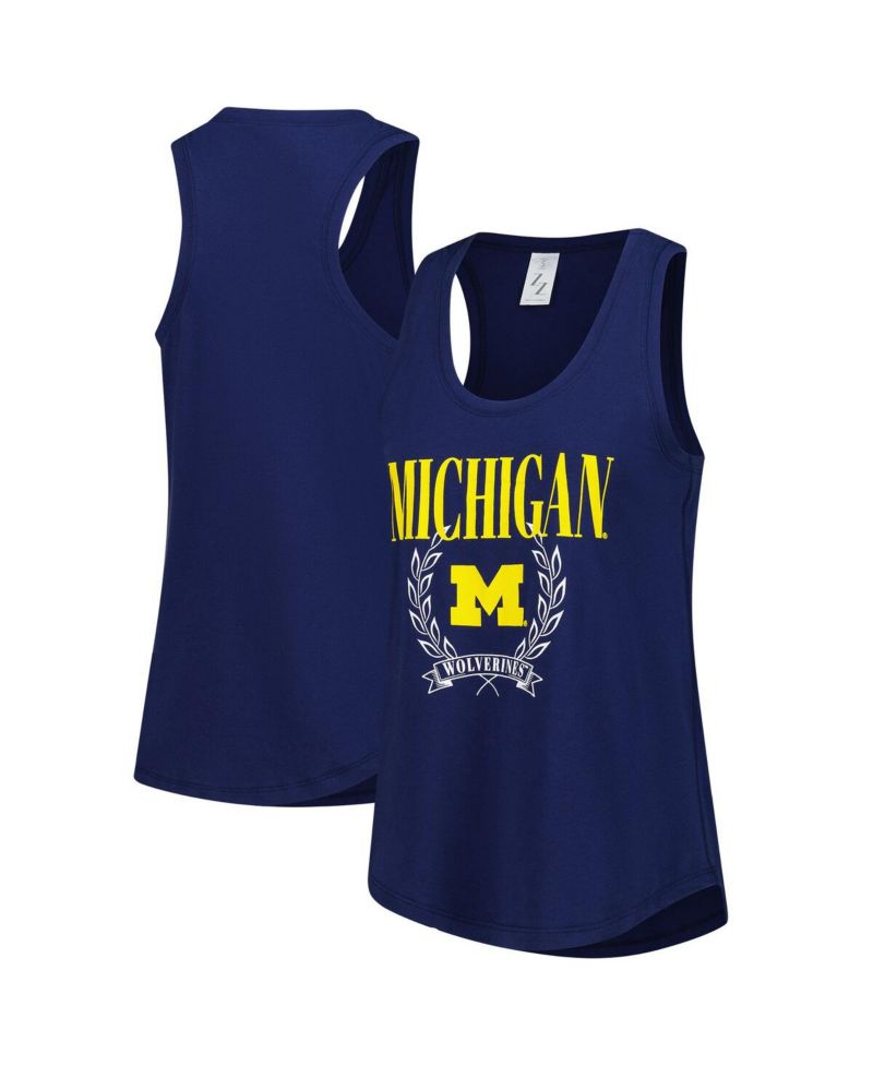 Women's Navy Michigan Wolverines Everyday Tank Top