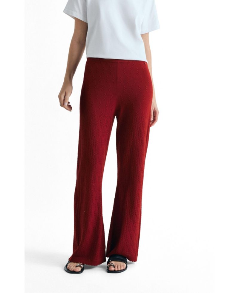 Women's Set Pointelle Knit Pant