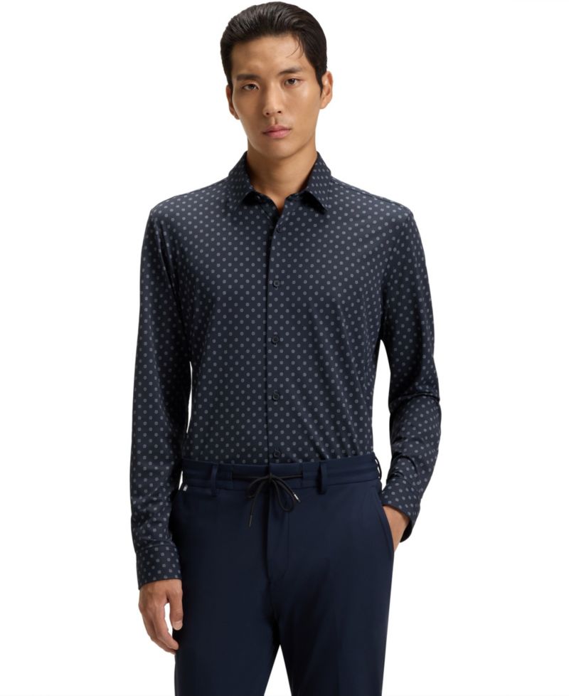 Men's Performance Slim-Fit Dress Shirt