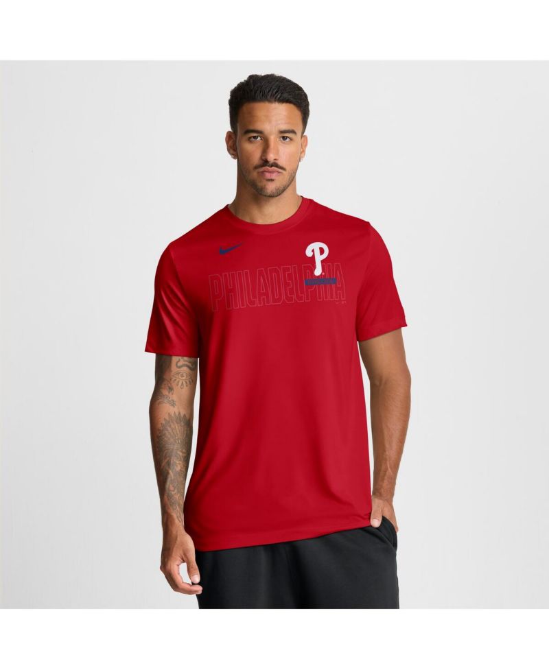 Men's Red Philadelphia Phillies Knockout Team Legend Dri-FIT T-Shirt