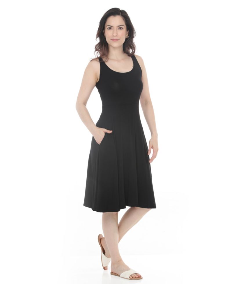 Women's Twist Front Built in Skirt Maxi Dress